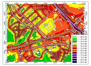 Average Noise Levels for a Selected Area